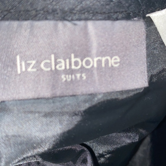 LIZ CLAIBORNE SUITS: BLACK/LINED/REAR ZIP/MIDI SUIT SKIRT SZ 16 - Picture 6 of 11